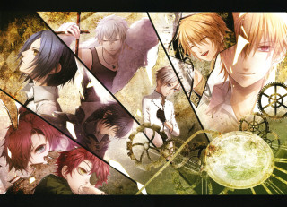 Anime characters colored hair styles 5 - a group of anime characters free wallpaper for desktop