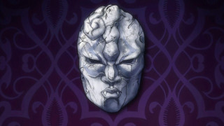 White mask face purple background - menacing free wallpaper