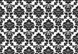 Black white damask flower modern - modern european ink painting free wallpaper for desktop