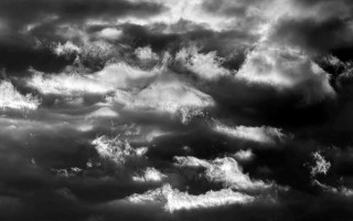 Cloudy sky plane black white - a cloudy sky free wallpaper