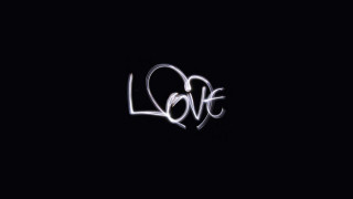 Black background white love white - edward ruscha free wallpaper