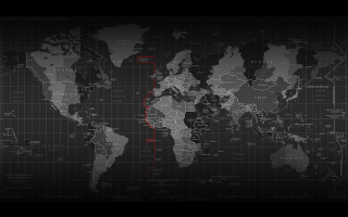 World map red line black - blunt free wallpaper