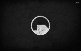 Black white circle arrow center - modular free wallpaper for desktop