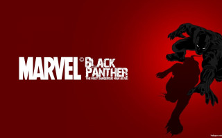 Black panther logo red background - the back free wallpaper for desktop