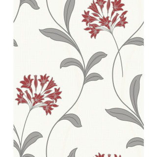 Red grey floral wallpaper leaves - floral wallpaper free wallpaper