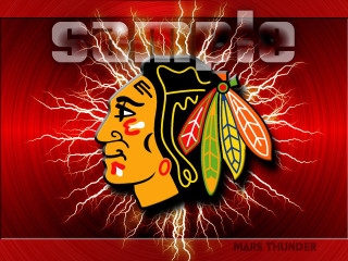 Chicago black hawks logo red 5 - shock art free wallpaper