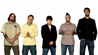 Men group standing white background 2 - art brut free wallpaper