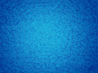 Blue background circular design middle - kinetic pointillism free wallpaper