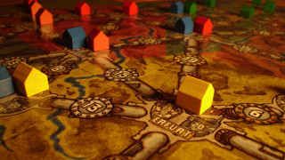 Board game small houses candles - florence engelbach free wallpaper