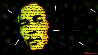 Yellow mask black background quote - a yellow mask free wallpaper