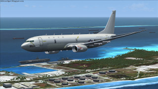 Airplane flying island ocean boat - a large airplane free wallpaper for desktop