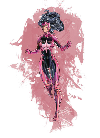 Woman running pink black armor - eve ryder free wallpaper for mobile