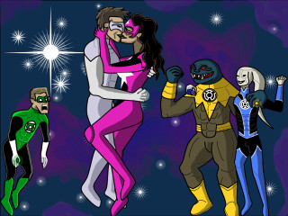 Cartoon characters purple background stars 3 - star and a star free wallpaper