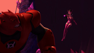 Woman red suit demon purple - a red light in the middle free wallpaper for desktop