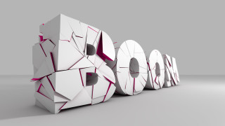 Shock art white pink gray - a red stripe free wallpaper