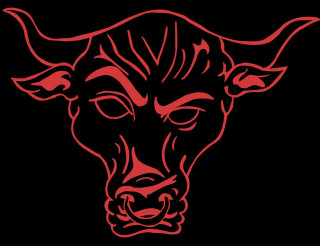 Red bull head black background - du jin free wallpaper for desktop