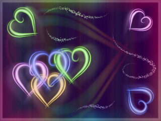 Heart neon background love frame - carlos trillo name free wallpaper