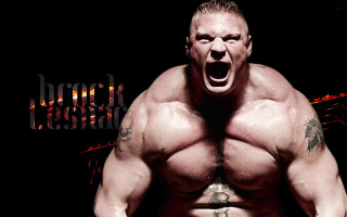 Muscular man grinning open mouth - strong free wallpaper