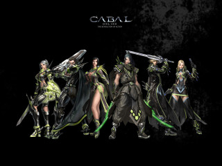 Women costume swords group holding - a group of women free wallpaper for desktop