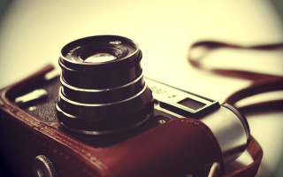 Camera leather case strap table - a camera free wallpaper