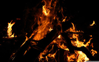 Fire burning dark bright flames 3 - the dark free wallpaper for desktop