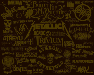 Metallichead metalhead logos poster art 3 - post grunge free wallpaper