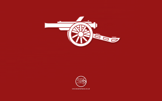 Red background white cannon side - constant free wallpaper for desktop