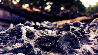 Rocky dirt pile city lights - primitivism free wallpaper for desktop