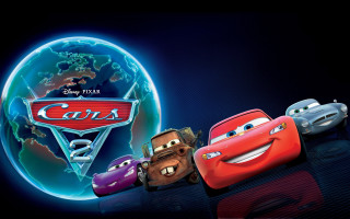 Cars globe disney pixar logo - a group of cars free wallpaper