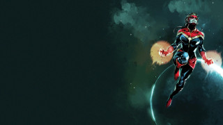 Man space suit flying glowing - a man in a space suit free wallpaper