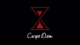 Red black logo carpo dien - typographic free wallpaper for desktop