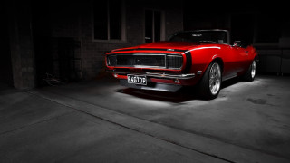 Red car garage night license - a license plate free wallpaper for desktop