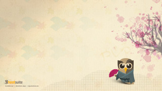 Cartoon owl fan tree pink - pink flower free wallpaper for desktop