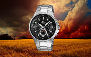 Watch grass cloudy sky red - a watch free wallpaper