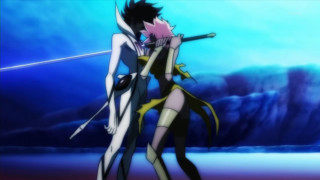 Anime characters hugging blue sky - afrofuturism free wallpaper