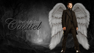 Man wings dark background basiliel - dean roger free wallpaper