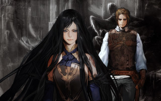 Couple black and white gothic - akihiko yoshida free wallpaper