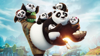 Pandas riding giant panda movie - free anime wallpaper for desktop