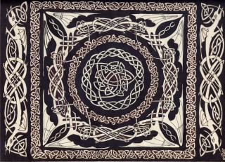 Celtic knot flower center drawing - celtic free wallpaper