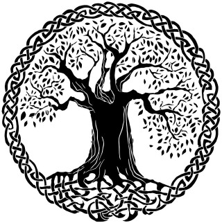 Tree life celtic pattern circle - elinor proby adams free wallpaper for tablet