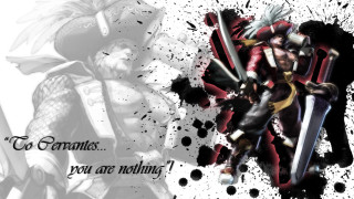 Man holding sword image caption - nothing free wallpaper