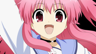 Pink haired girl yandere anime - a funny face free wallpaper