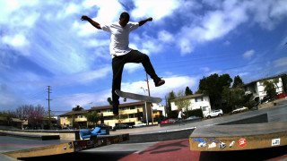 Man skateboard ramp skate park - a skateboard free wallpaper
