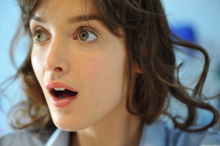 Surprised woman toothbrush mouth expression - camille bouvagne free wallpaper for desktop