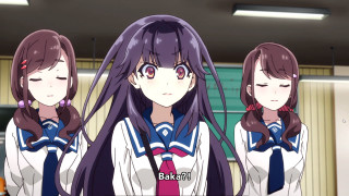 Anime girls long hair ties 3 - three anime girl free wallpaper for desktop