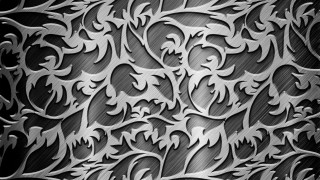 Metal floral black background white - a metal background free wallpaper