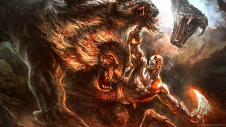 Man riding giant monster demon - a giant monster free wallpaper