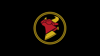 Red bull yellow horn circle - a circle free wallpaper