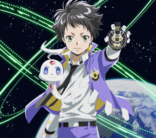 Man holding toy planet stars - free stars wallpaper for tablet