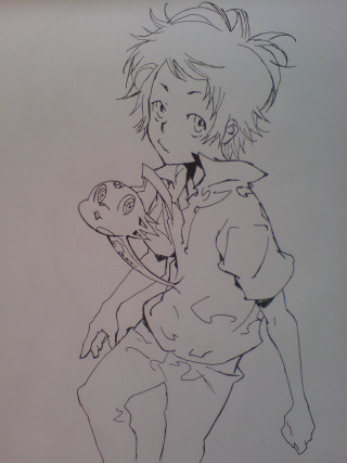 Boy holding doll girl holding - his arm free wallpaper for mobile